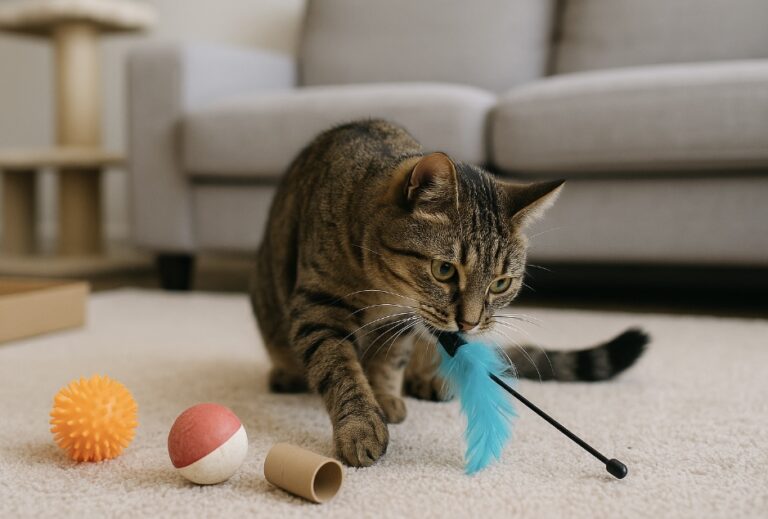 Katzen spielen gerne – aber welches Spielzeug ist wirklich sicher? Dr. Andrianaly Tierarzt Stuttgart klärt auf über Gefahren und geeignete Spielzeuge