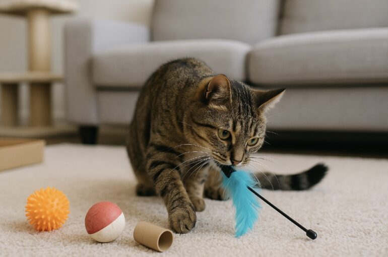 Katzen spielen gerne – aber welches Spielzeug ist wirklich sicher? Dr. Andrianaly Tierarzt Stuttgart klärt auf über Gefahren und geeignete Spielzeuge