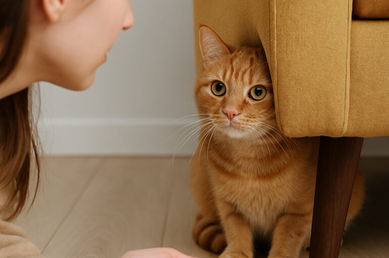 🐾 Scheue Katze eingewöhnen – Tipps vom Tierarzt Stuttgart Nicht jede Katze fühlt sich in neuer Umgebung sofort wohl – besonders scheue Katzen brauchen Zeit,