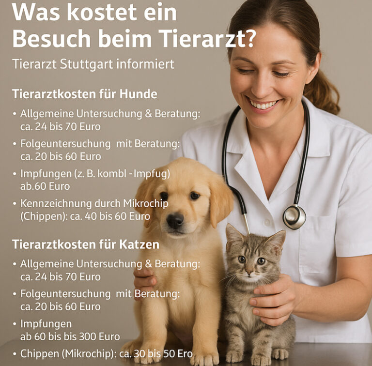 Was kostet ein Besuch beim Tierarzt? – Tierarzt Stuttgart informiert Ein Tierarztbesuch in Stuttgart kann unterschiedlich viel kosten