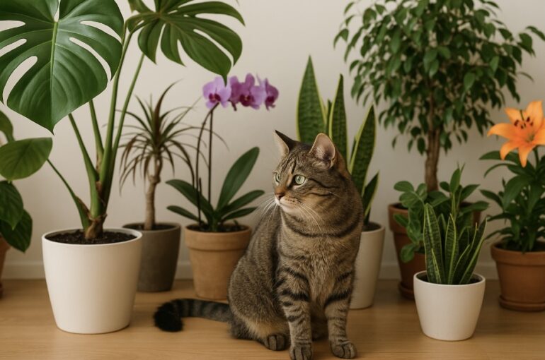 Urban Jungle & Katzen: Achtung bei diesen beliebten Zimmerpflanzen! Ihr Tierarzt Stuttgart informiert über giftige Pflanzen im Katzenhaushalt