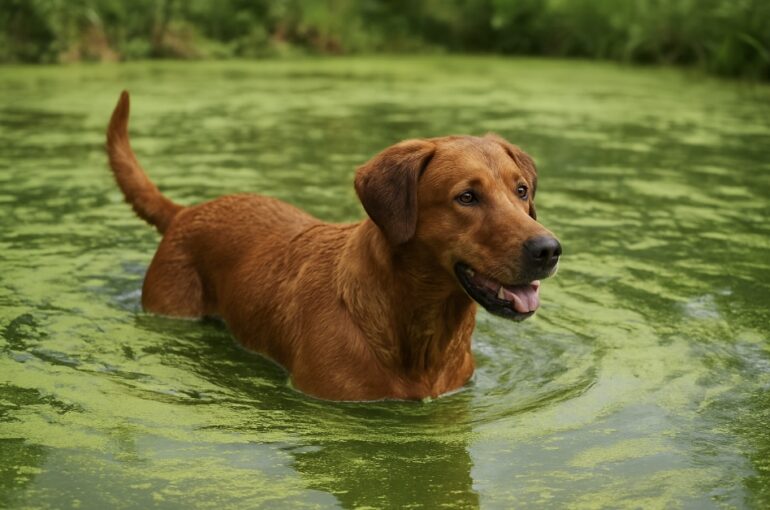 Blaualgen: Lebensgefahr für Hunde – Tierarzt Stuttgart klärt auf. In den warmen Sommermonaten lieben es Hunde, sich in Bächen, Flüssen oder Seen abzukühlen.