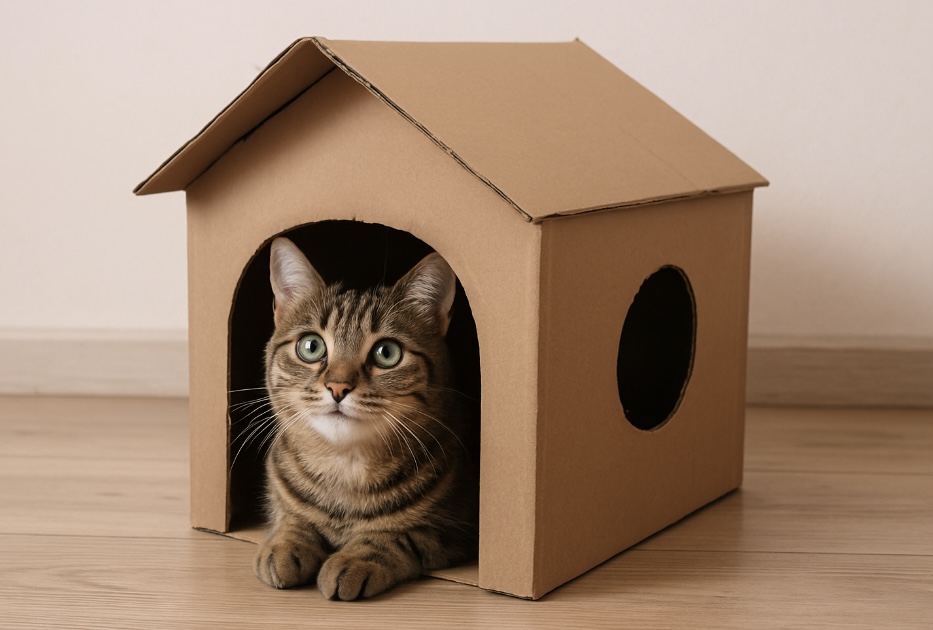 đž Karton fĂźr Katze: DIY-Ideen fĂźr den neuen Lieblingsplatz đž Karton fĂźr Katze: DIY-Ideen fĂźr den neuen Lieblingsplatz