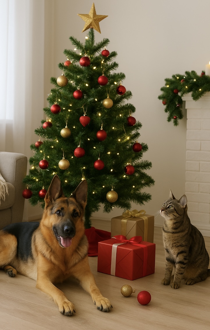 Gefahrenquellen für Hunde und Katzen während der Weihnachtszeit Tipps vom Tierarzt in Stuttgart für eine sichere und entspannte Festzeit