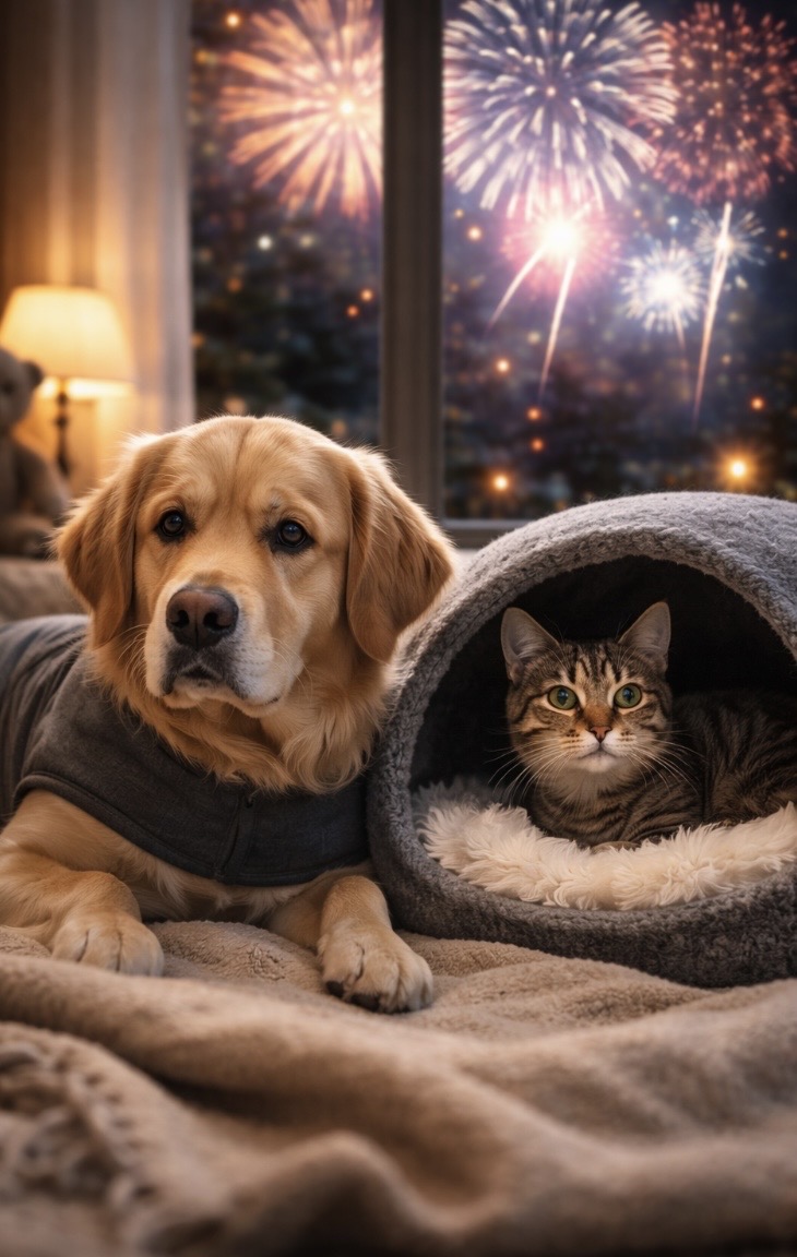 Schützen Sie Ihre Haustiere vor lautem Silvester-Feuerwerk