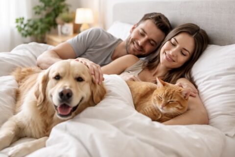 Haustiere im Bett – was Experten raten | Ihr Tierarzt in Stuttgart informiert Immer mehr Haustiere erobern deutsche Betten – auch in Baden-Württemberg und besonders im Raum Stuttgart ist dieser Trend deutlich spürbar. Hunde und Katzen gehören für viele Tierhalter zur Familie und dürfen nachts ganz selbstverständlich mit ins Bett. Doch ist das aus tiermedizinischer Sicht sinnvoll? Ein erfahrener Tierarzt in Stuttgart erklärt, worauf Tierbesitzer achten sollten.
