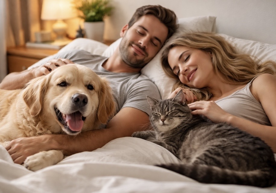Hund und Katze mit im Bett? Nähe, die auch Menschen guttut Dr. Andrianaly – die Tierarzt Praxis in Stuttgart In vielen Haushalten gehört der Vierbeiner längst zur Familie – Hund und Katze mit im Bett? Nähe, die auch Menschen guttut Dr. Andrianaly - die Tierarzt Praxis in Stuttgart In vielen Haushalten gehört der Vierbeiner längst zur Familie –