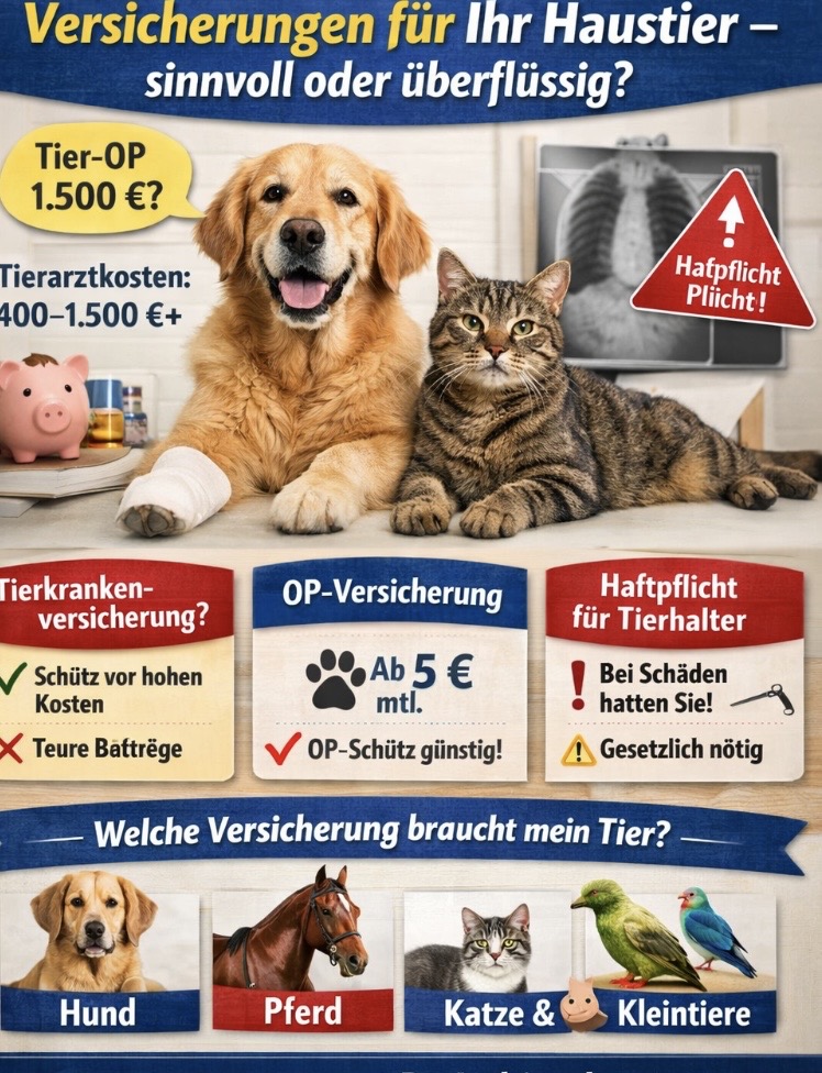 Versicherungen für Ihr Haustier – sinnvoll oder überflüssig?