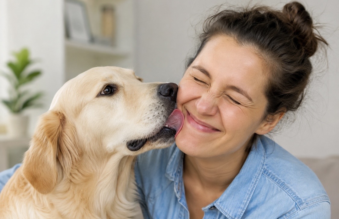 Fünf Gründe, warum Ihr Hund Sie abschleckt – erklärt vom Tierarzt Stuttgart – Dr. Andrianaly