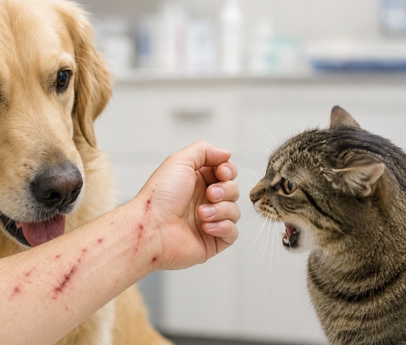 Tierarzt Stuttgart: Tierbiss durch Hund oder Katze – Bakterien, Infektionsgefahr und die richtige Behandlung Tierbiss: Warum Bakterien nach einem Hunde- oder Katzenbiss so gefährlich sind