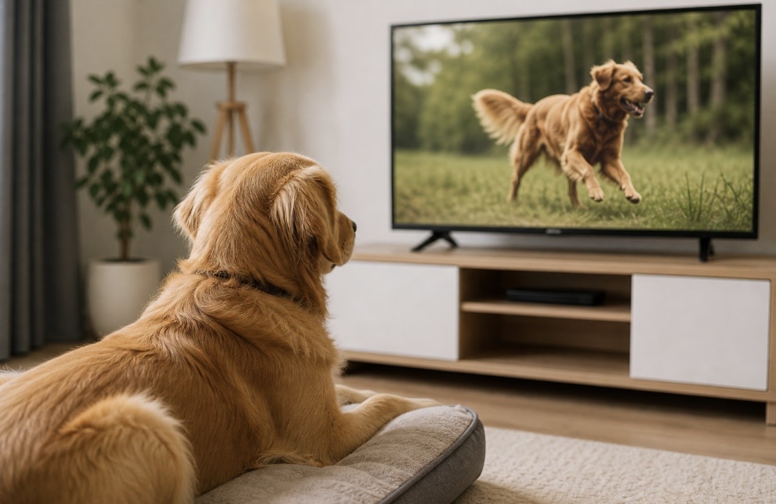 Was Hunde vor dem Fernseher erleben